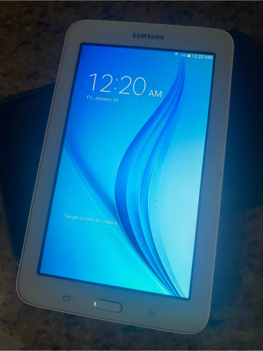 Samsung Galaxy Tab E Lite - White Front Panel